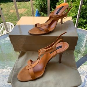 Sergio Rossi Pelle Royal Dalhia suede sandals